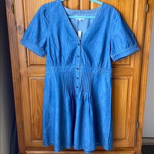 Madewell chambray denim Daylilly dress. Size 14